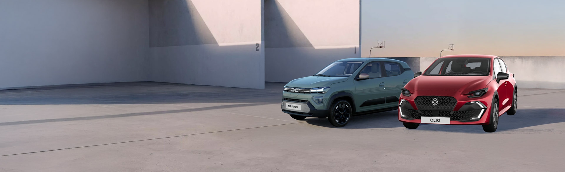Hero Dacia Spring en Renault Clio